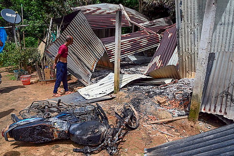 Houses vandalised in West Tripura